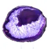 Decorazione in pietra: fetta di agata brasiliana viola - 0