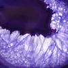 Decorazione in pietra: fetta di agata brasiliana viola - 2