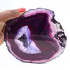 Grande fetta di agata viola brasiliana per uso interno. - 3
