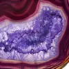 Agata brasiliana, fetta di pietra ornamentale viola - 2