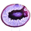 Piccola fetta decorativa di agata viola brasiliana - 0