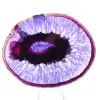 Piccola fetta decorativa di agata viola brasiliana - 1