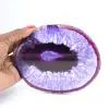 Piccola fetta decorativa di agata viola brasiliana - 3