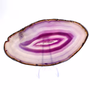 Lastra minerale di agata viola, di origine brasiliana
