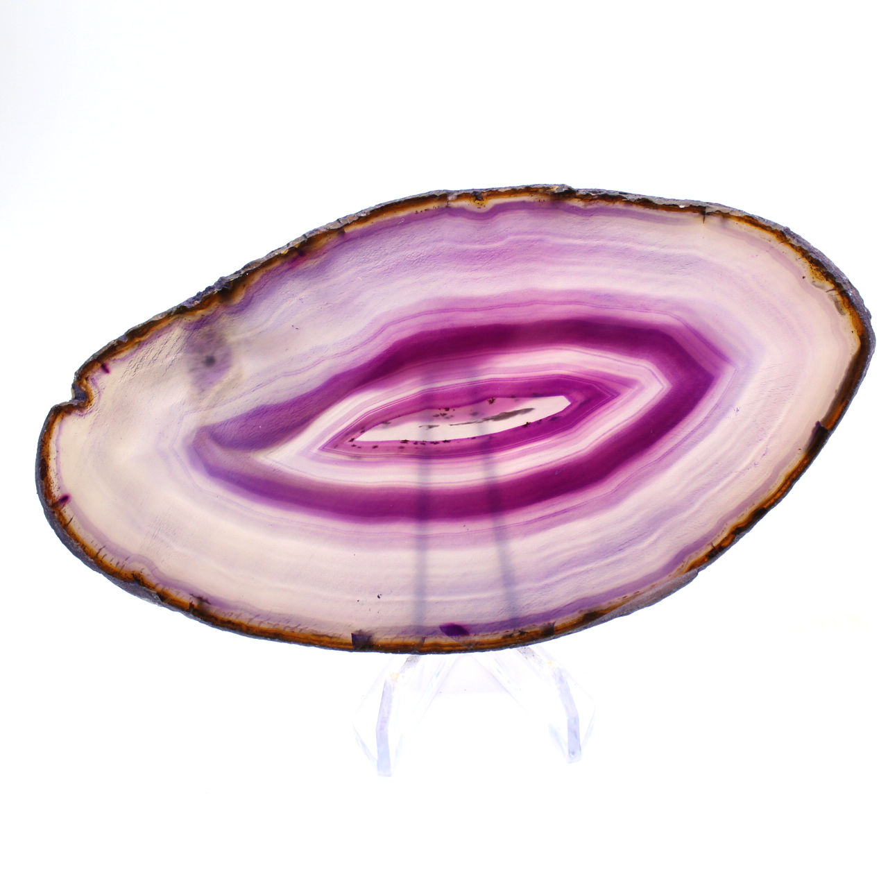 Lastra minerale di agata viola, di origine brasiliana