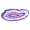 Tranche d'Agate Légère, Teinte Violette de Décoration