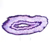 Fetta di agata chiara, con una sfumatura violacea a scopo decorativo. - 0