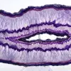 Fetta di agata chiara, con una sfumatura violacea a scopo decorativo. - 2