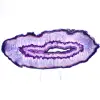Decorazione minerale: fetta di agata viola brasiliana - 0
