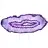 Decorazione minerale: fetta di agata viola brasiliana