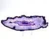 Campione affettato di agata viola allungata brasiliana - 1