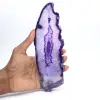Campione affettato di agata viola allungata brasiliana - 3