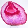 Fetta lucida di agata rosa - 0