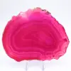 fetta decorativa di agata rosa - 0