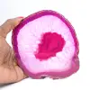 Fetta decorativa di agata rosa - 3