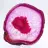Fetta decorativa di agata rosa
