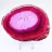 Fetta decorativa di agata rosa tinta