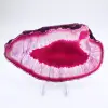 Sottile fetta di agata rosa - 0