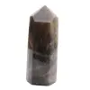 Prisma microclino naturale - Espositore in pietra di luna nera - 2