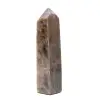 Prisma microclino geometrico - Pietra di luna nera del Madagascar - 0