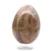 Uovo di pietra di luna nera 355 g - Madagascar - 1
