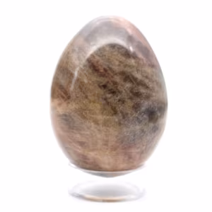 Uovo di pietra di luna nera 175 g