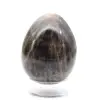 Uovo di pietra di luna nera 145 g - 1