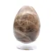 Uovo di pietra di luna nera 135 g - 2