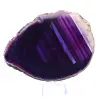 Fetta di agata brasiliana, tinta di viola, da collezione - 3