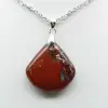 Ciondolo quadrato in diaspro rosso - 0