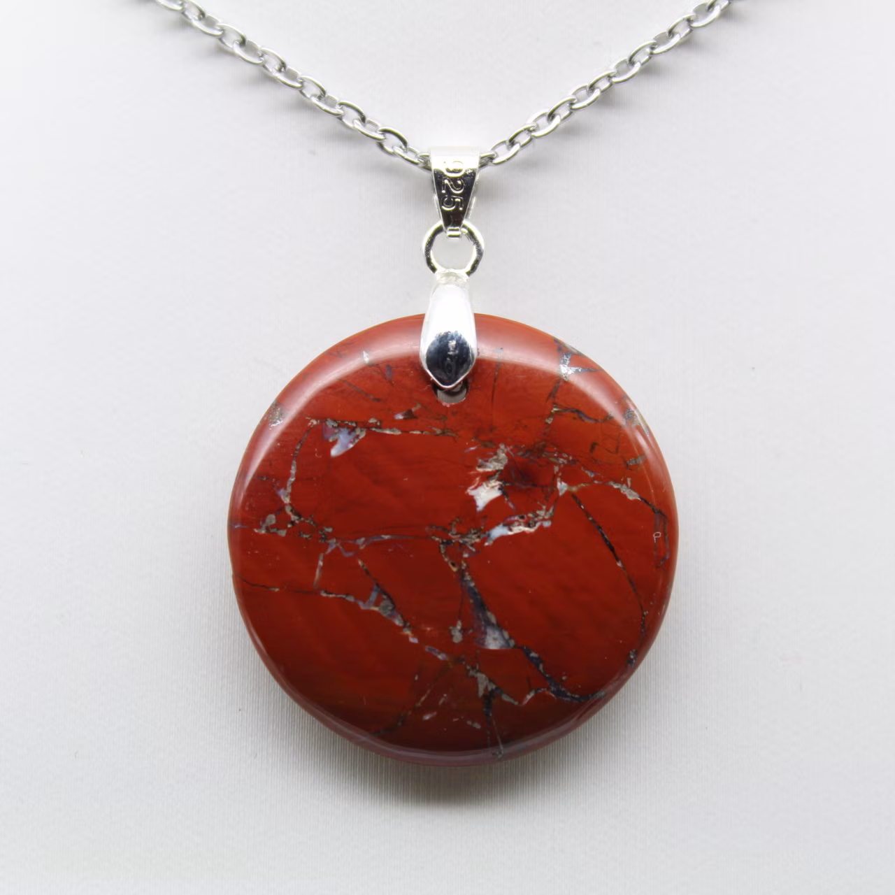 Ciondolo da collezione in diaspro rosso