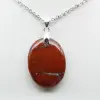 Collana con ciondolo in diaspro rosso - 0