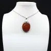 Collana con ciondolo in diaspro rosso - 1