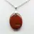Collana con ciondolo in diaspro rosso
