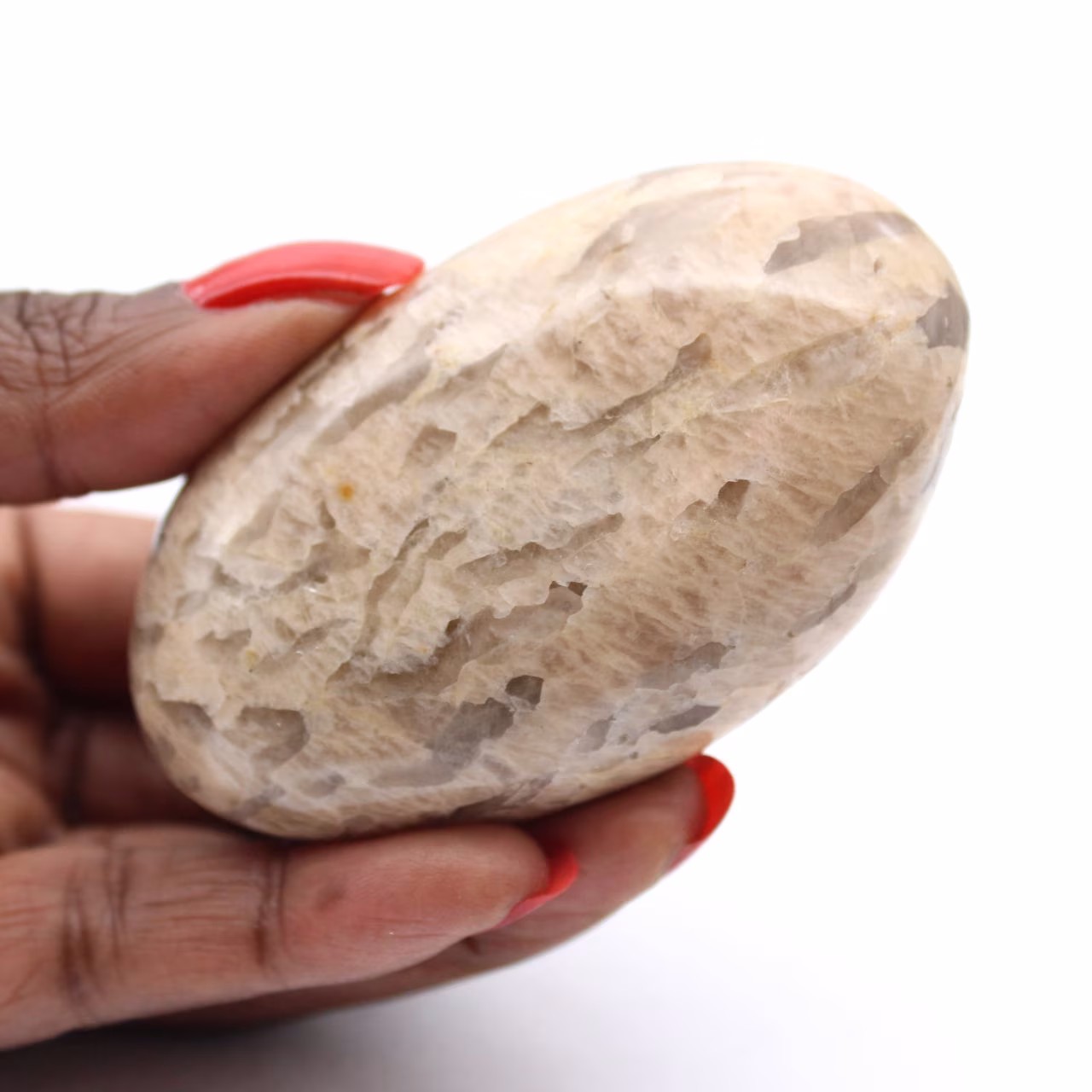 Ciottolo naturale di feldspato malgascio – Collezione di minerali
