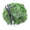 cromiopside finlandese grezzo su base, pietra verde 135 g - 5