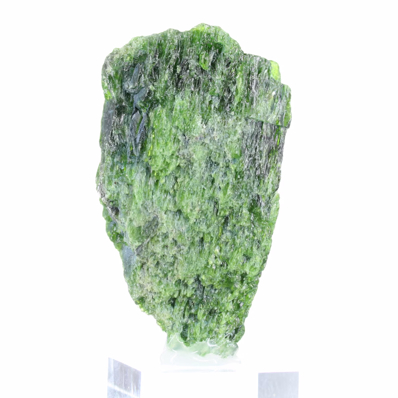 Pietra grezza di cromodiopside, minerale verde proveniente dalla Finlandia, 70 g