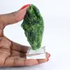 cromedioside grezzo dalla Finlandia, roccia verde alla base, 85 g - 1