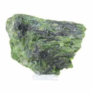 cromedioside grezzo, minerale verde da collezione, Finlandia, 80 g