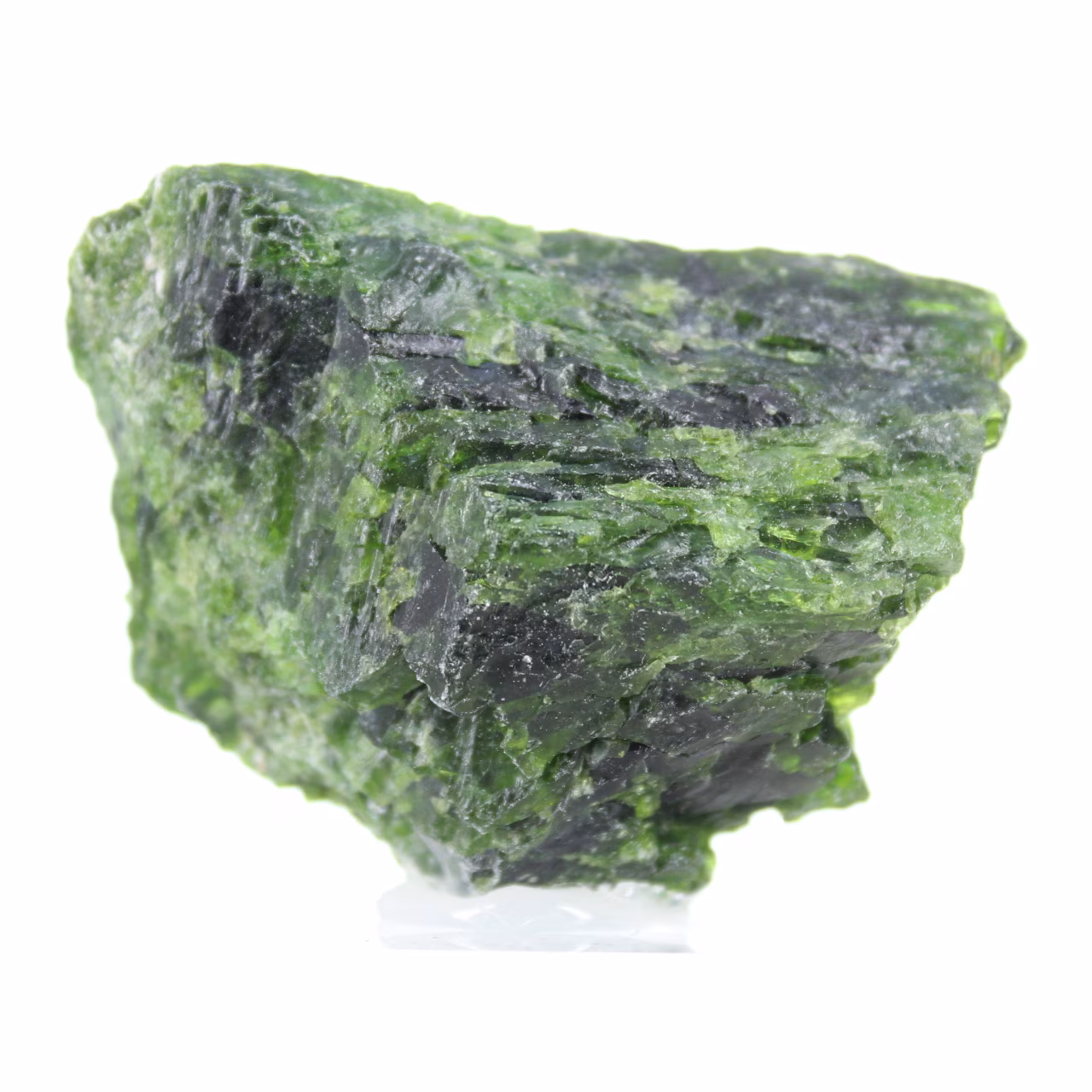 cromedioside grezzo, minerale verde da collezione, Finlandia, 80 g
