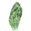 Cromodiopside grezzo dalla Finlandia, minerale verde su base, 60 g - 2