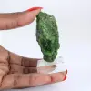 cromediopside grezzo su base, esemplare scandinavo 50 g - 1