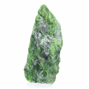 cromediopside grezzo su base, esemplare scandinavo 50 g