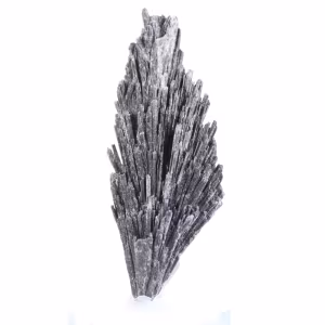 Cyanite noire brute, spécimen brésilien sur acrylique 25 g