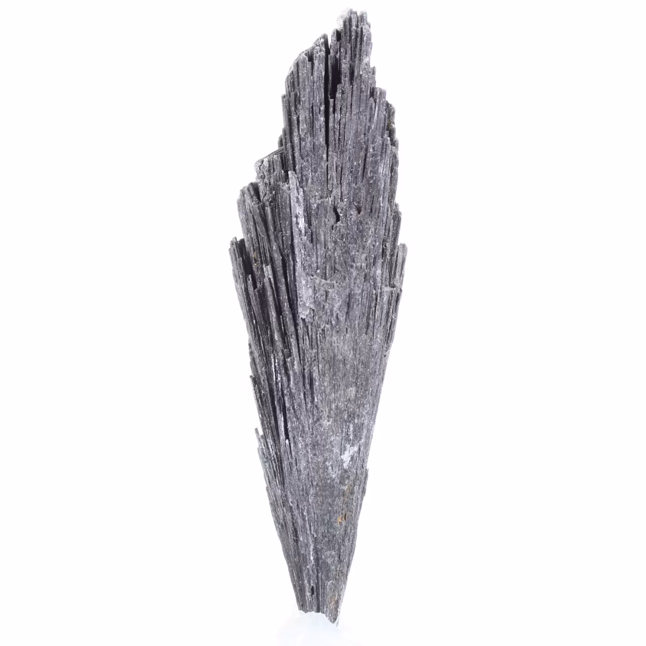 Cyanite noire du Brésil, cristal élancé sur socle acrylique 40 g