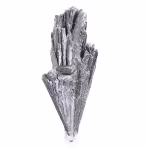 Cyanite noire brésilienne, minéral cristallisé sur socle 35 g