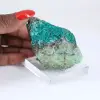 Campione di brochantite grezza proveniente dal Cile su una base - 1