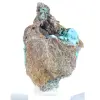 Brochantite naturale dal Cile sulla ganga - Minerale grezzo - 2