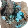 Brochantite naturale dal Cile sulla ganga - Minerale grezzo - 5