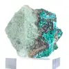 Cristalli di brochantite verde provenienti dal Cile su una base - 2
